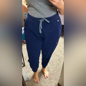 FIGS navy jogger style scrub pants